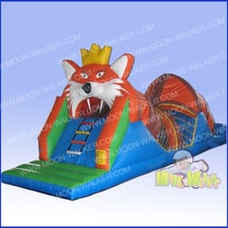 Chris Nordman Associates - Lion Obstacle Course Crawl Thru inflatable game rental