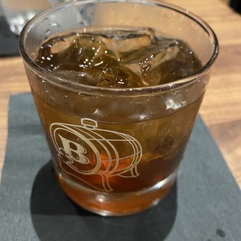 Batch - Pecan whiskey on the rocks - American Near Me - Miami, Florida Batch - Pecan whiskey on the rocks - American Near Me - Miami, Florida