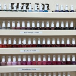 Dazzle Dry, lots of colors. Dazzle Dry, lots of colors.
