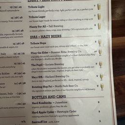 Tribute Pizza - menu - Pizza Near Me - San Diego, California