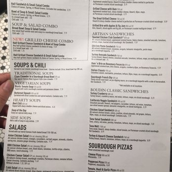Boudin - Most recent menu (10/24/17) - Bakeries Near Me - San Francisco, California Boudin - Most recent menu (10/24/17) - Bakeries Near Me - San Francisco, California