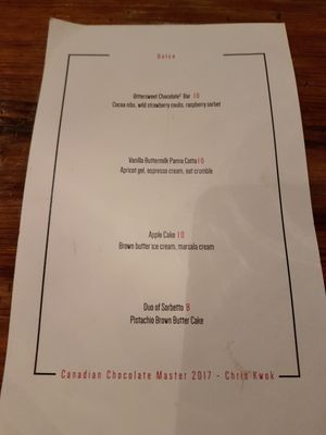 Menu photo 5 Distillery Events Toronto, ON