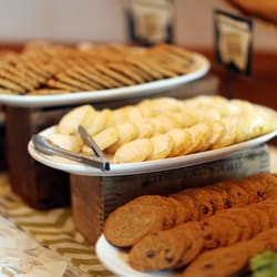 Cracked Pepper Catering & Bakery - Mini cookies and cinnamon rolls for dessert table