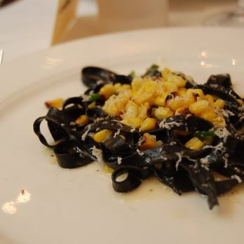 Babbo - Black Tagliatelle w/ Charred Corn & Castelmagno - Italian Near Me - New York, New York Babbo - Black Tagliatelle w/ Charred Corn & Castelmagno - Italian Near Me - New York, New York