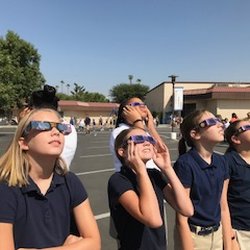 Stockdale Christian School - Viewing the Solar Eclipse