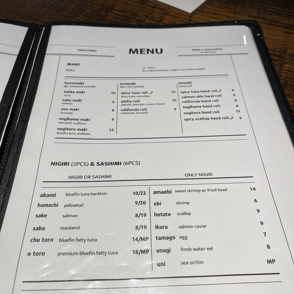 Sushi King - Menu October 2024 - Sushi Bars Near Me - Fairfield, California Sushi King - Menu October 2024 - Sushi Bars Near Me - Fairfield, California
