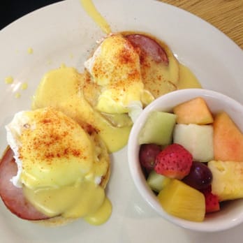 Egg Crate Cafe - Eggs Benedict and fruit. Delicious! - American Near Me - Wichita, Kansas Egg Crate Cafe - Eggs Benedict and fruit. Delicious! - American Near Me - Wichita, Kansas