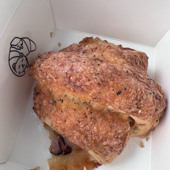 The Buttery - 7/28/2025 ham and cheese croissant - Bakeries Near Me - Fountain Valley, California