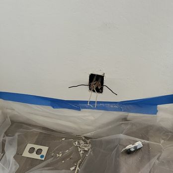 TNT Electric - In process, old wire from outlet - Electricians Near Me