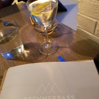 Brenner Pass - Starting with a martini is just civilized, right? - Modern European Near Me - Richmond, Virginia