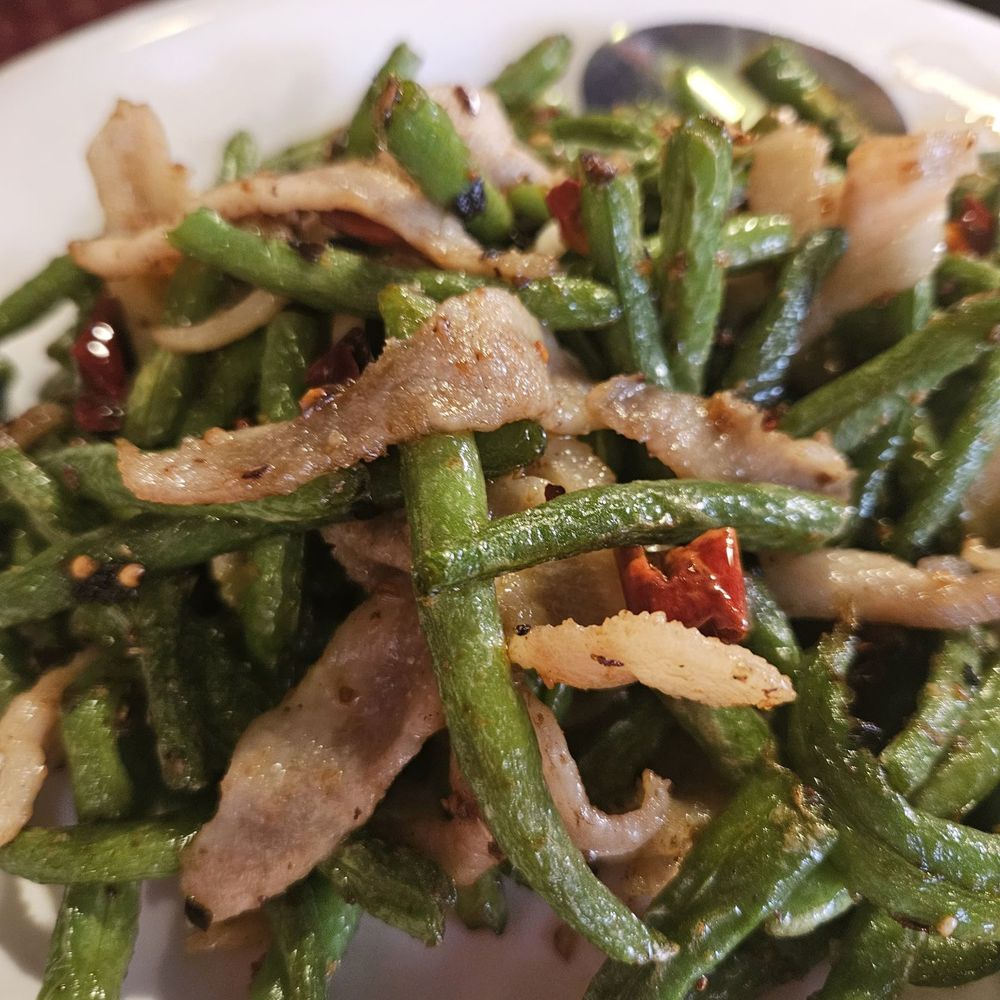 Spicy King - Stir fried pork with long beans - Szechuan Near Me - San Francisco, California Spicy King - Stir fried pork with long beans - Szechuan Near Me - San Francisco, California