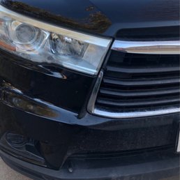 Scum all over front grille and bumper after spending $18