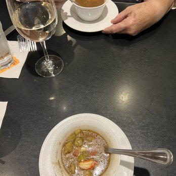 Babin's Seafood House - My wife's chicken and sausage gumbo and my seafood gumbo with okra. Wow! - Seafood Near Me - Katy, Texas Babin's Seafood House - My wife's chicken and sausage gumbo and my seafood gumbo with okra. Wow! - Seafood Near Me - Katy, Texas