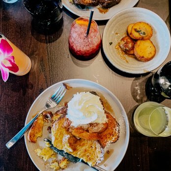 Olin Bar & Kitchen - Entire meal, French toast, cocktails, bravas. - New American Near Me - Detroit, Michigan Olin Bar & Kitchen - Entire meal, French toast, cocktails, bravas. - New American Near Me - Detroit, Michigan
