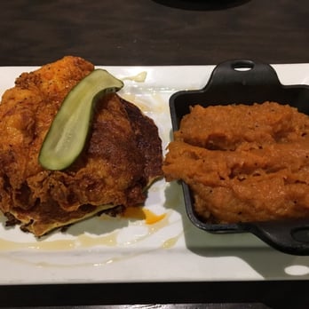 The Row - Nashville hot chicken and bourbon sweet potatoes - Southern Near Me - Nashville, Tennessee The Row - Nashville hot chicken and bourbon sweet potatoes - Southern Near Me - Nashville, Tennessee