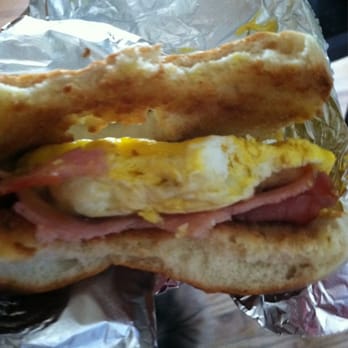 Rose Donuts - Ham, egg, and cheese bagel - Donuts Near Me - San Diego, California Rose Donuts - Ham, egg, and cheese bagel - Donuts Near Me - San Diego, California