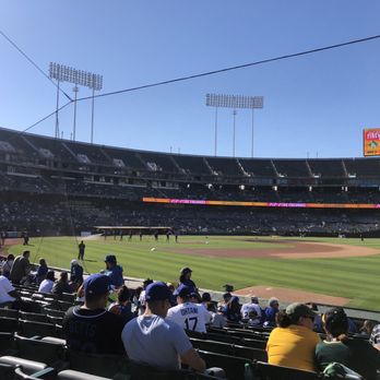 Oakland-Alameda County Coliseum - View from section 107, row 14, seat 5 - Stadiums & Arenas Near Me - Oakland, California Oakland-Alameda County Coliseum - View from section 107, row 14, seat 5 - Stadiums & Arenas Near Me - Oakland, California