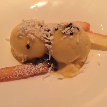 Medlar - Passion fruit sorbet. So delicate, so light... yum! - British Near Me - London, XGL