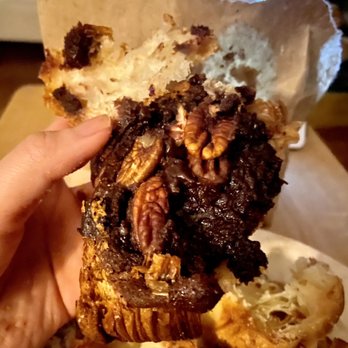 Supermoon Bakehouse - Pecan brownie + chocolate almond Twice Baked Croissant - Bakeries Near Me - New York, New York