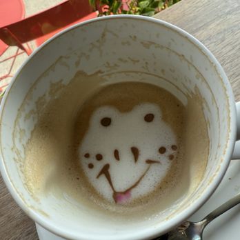 Himalayan Coffee House - This is my frog after I drank the coffee. He was still with me so cute. - Coffee & Tea Near Me - Toronto, Ontario