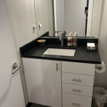 Lakeshore Painting - Repainted bathroom cabinets - Painters Near Me - Brookfield, Wisconsin Lakeshore Painting - Repainted bathroom cabinets - Painters Near Me - Brookfield, Wisconsin