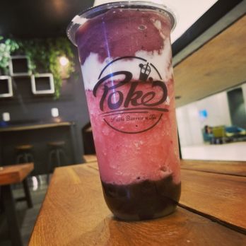 Poke-Yi - beautiful strawberry blueberry ice blended drink. - Sushi Bars Near Me - San Antonio, Texas Poke-Yi - beautiful strawberry blueberry ice blended drink. - Sushi Bars Near Me - San Antonio, Texas