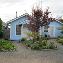 Sacred Rock Inn - Greenwood Cottage, an ocean cottage in the middle of the three available.  Each Ocean cottage has a private deck looking out over the ocean.