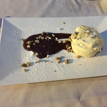 Nero Balsamico - Dessert - Semifreddo, Pistachio parfait & dark chocolate sauce - Italian Near Me - Casinalbo, Missouri