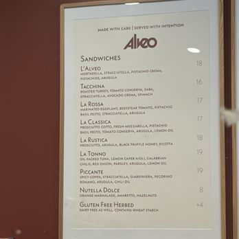 Alveo Sandwich Shop - Sandwich menu - Sandwiches Near Me - Cincinnati, Ohio Alveo Sandwich Shop - Sandwich menu - Sandwiches Near Me - Cincinnati, Ohio