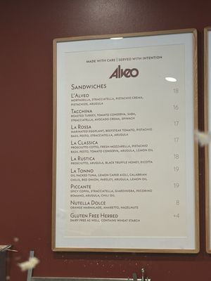 Menu photo 1 Alveo Sandwich Shop Cincinnati, OH Menu photo 1 Alveo Sandwich Shop Cincinnati, OH