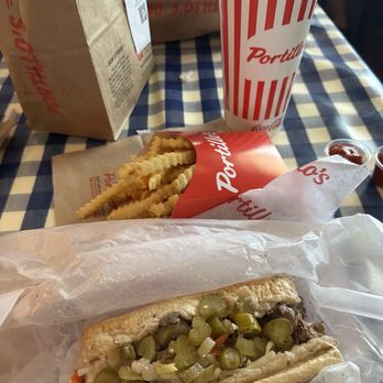 Portillo's Tempe - Regular #1 dipped with hot peppers and mozzarella - Salad Near Me - Tempe, Arizona
