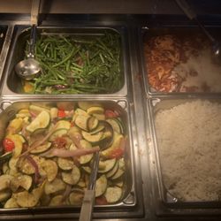 Country Pride - Zucchini and squash medley, rice, baked ziti & green beans