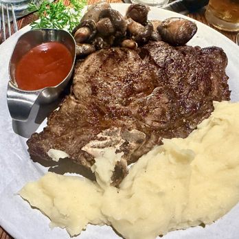 Barbarie's Black Angus Grill - Ribeye. Excellent steak, mashed potato and mushrooms. Excellent service. - Steakhouses Near Me - Danbury, Connecticut Barbarie's Black Angus Grill - Ribeye. Excellent steak, mashed potato and mushrooms. Excellent service. - Steakhouses Near Me - Danbury, Connecticut