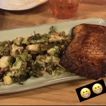 Babalu - Blackened Salmon with Brussels Sprouts - Tapas/Small Plates Near Me - Memphis, Tennessee