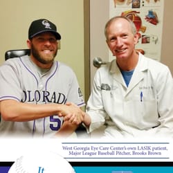 Sterling L Cannon, MD - West Georgia Eye Care - James Brooks, M.D. helps his patient keep his eye on the ball!