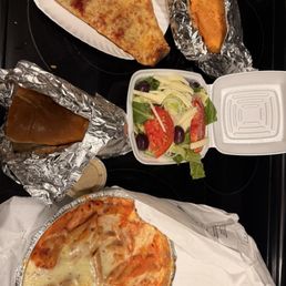 Baked zitis Cheese pizza Beef patty Baked zitis Cheese pizza Beef patty