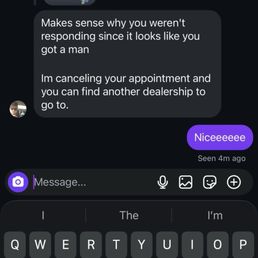 Offensive text from advisor Offensive text from advisor