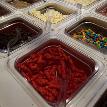 Yogurtland - Hot cheetos as a topping - Ice Cream & Frozen Yogurt Near Me - Garden Grove, California Yogurtland - Hot cheetos as a topping - Ice Cream & Frozen Yogurt Near Me - Garden Grove, California