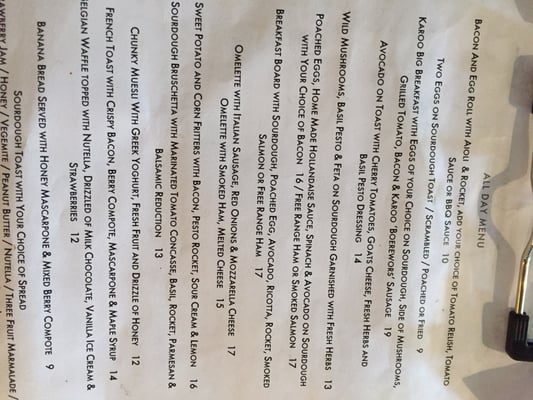 Menu photo 2 Karoo & Co Wahroonga, NSW