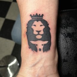 Lion and the Lamb Belinda tattooed on me Lion and the Lamb Belinda tattooed on me