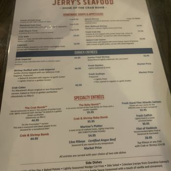 Jerry's Seafood - Menu - Seafood Near Me - Bowie, Maryland Jerry's Seafood - Menu - Seafood Near Me - Bowie, Maryland