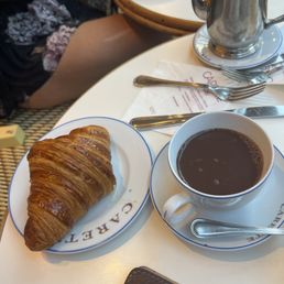 Croissant and chocolate Croissant and chocolate