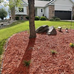 Windsor Lawns - Re-done bed, which was extended to the road.