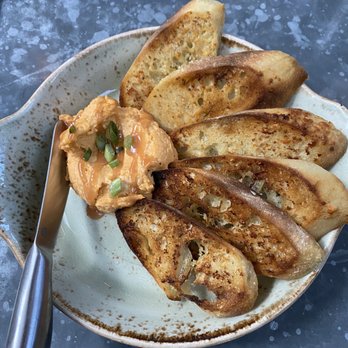 The Ice Plant - Pimiento Cheese spread - ask for extra pepper jelly with it - so delicious! - Cocktail Bars Near Me - St. Augustine, Florida