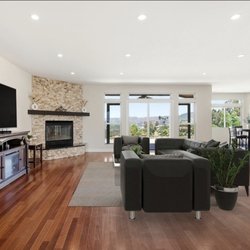 Berkshire Hathaway HomeServices California Properties - Look at the floor, doesn't look anything like that in person. Also, isn't that the worst virtual staging you ever saw? Decor not matching