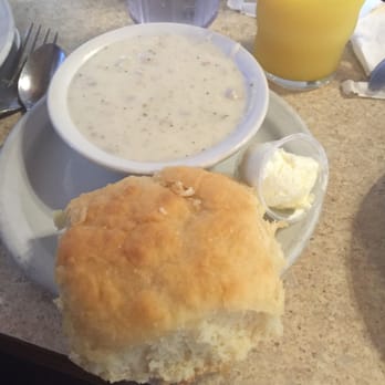Molly J's - Homemade biscuit with gravy. - American Near Me - Bakersfield, California Molly J's - Homemade biscuit with gravy. - American Near Me - Bakersfield, California