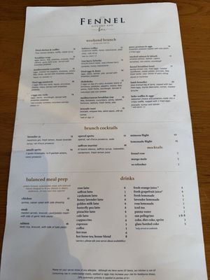 Menu photo 2 Fennel Kitchen & Bar Aliso Viejo, CA Menu photo 2 Fennel Kitchen & Bar Aliso Viejo, CA