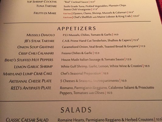 Menu photo 7 Red, the Steakhouse Orange Village, OH Menu photo 7 Red, the Steakhouse Orange Village, OH