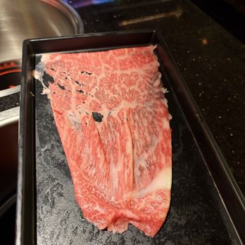 Wagyu Master Shabu House - Look at the marble of the a5 rich cut - Japanese Near Me - Pasadena, California Wagyu Master Shabu House - Look at the marble of the a5 rich cut - Japanese Near Me - Pasadena, California