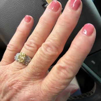 Saffron Nail Lounge The Lake - Gel pedicure, jelly manicure. Love my natural look! - Nail Salons Near Me - Midlothian, Virginia